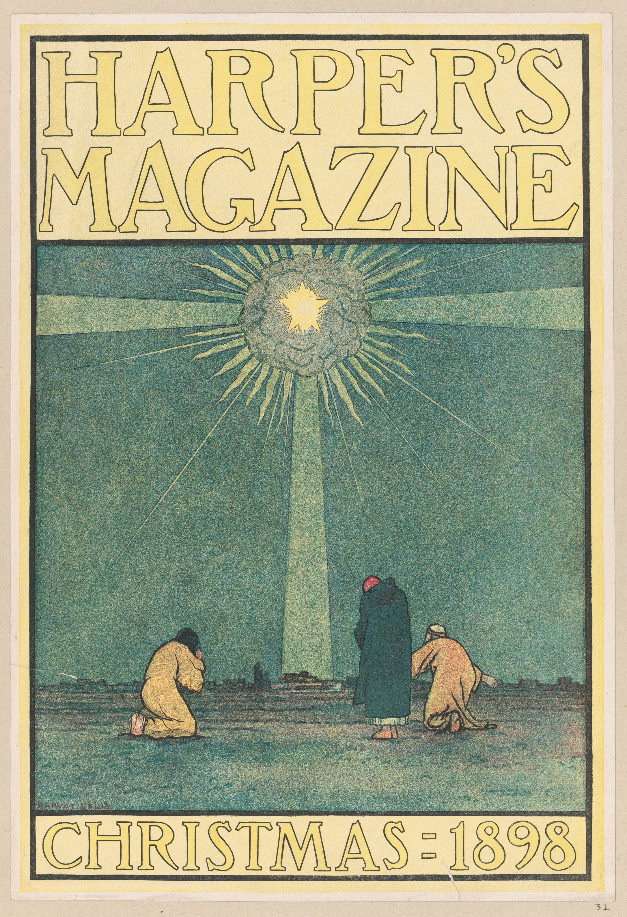 Harper's Magazine 1898 Christmas Cover