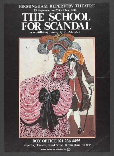 The School For Scandal Theatre Poster