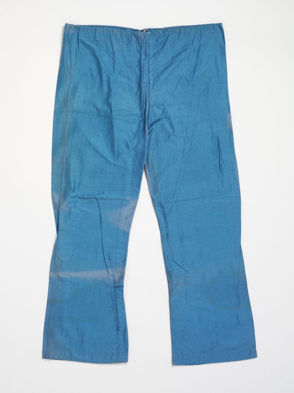 Blue Flat-laid Trousers
