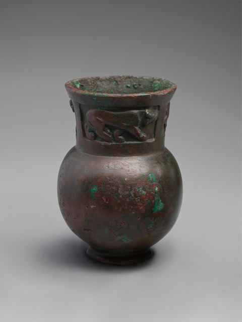 Ancient Carved Bronze Vase