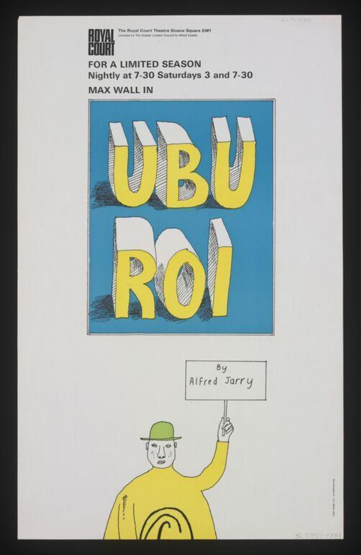 Ubu Roi Royal Court Theatre Poster