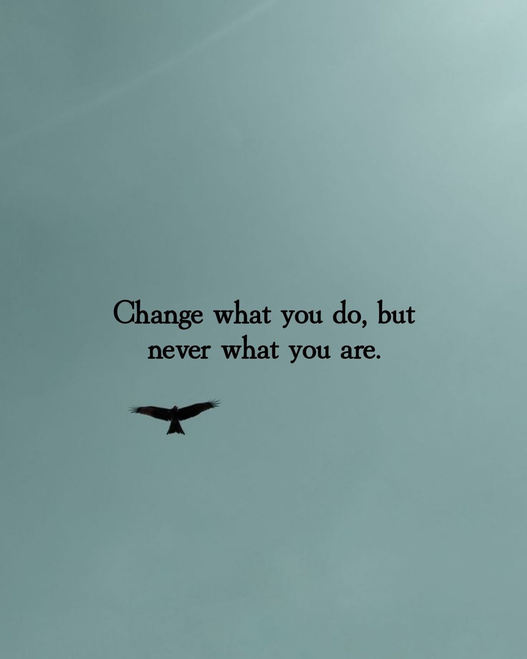 Motivational Quote With Flying Bird