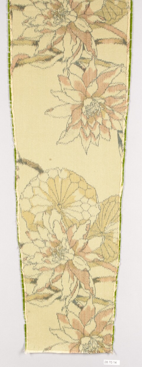 Vintage Floral Printed Textile Sample