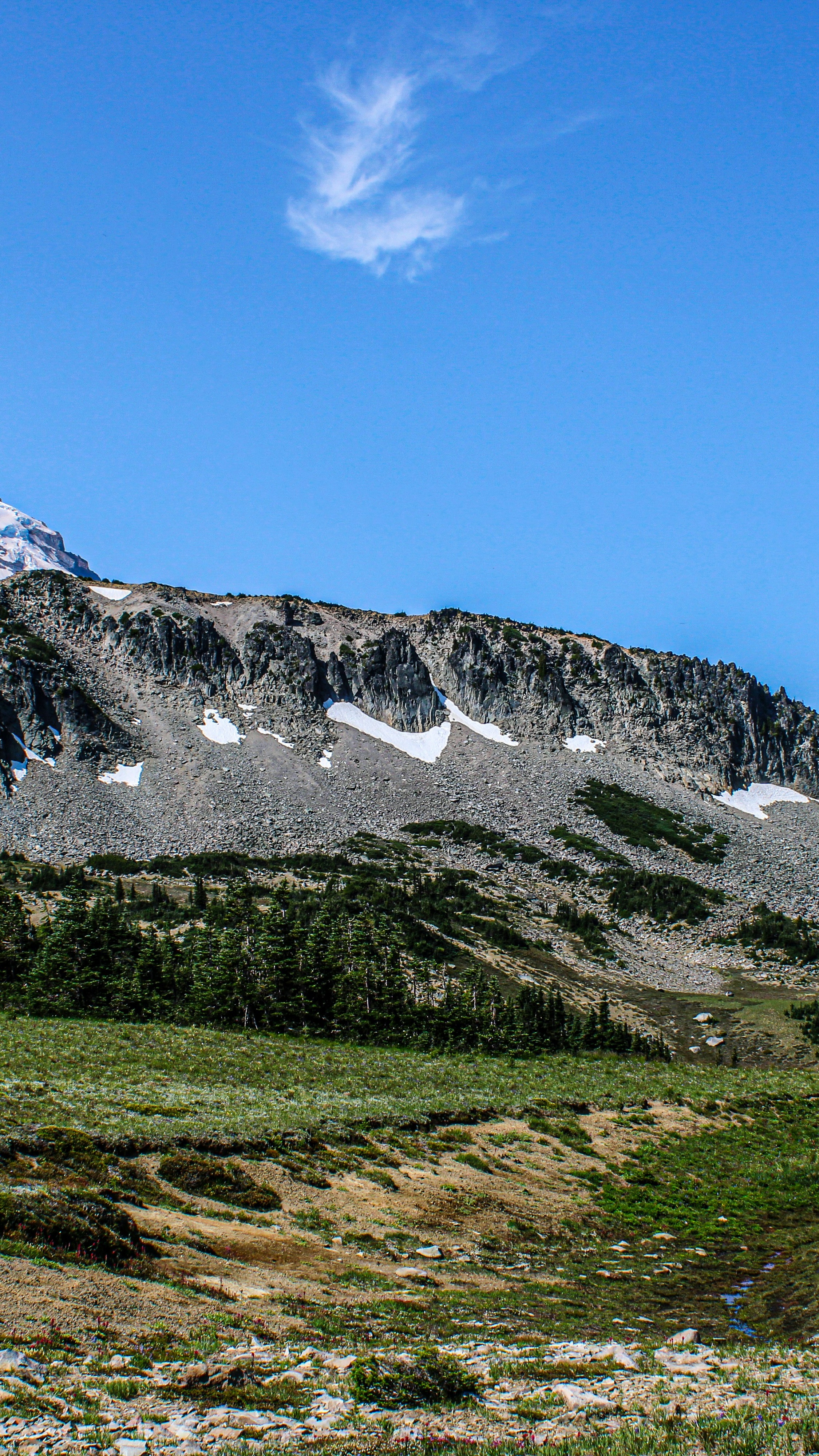 Alpine Mountain Slope Landscape