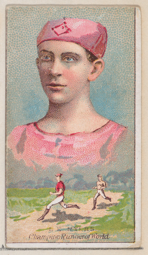 Vintage Champion Runner L.E. Myers Card