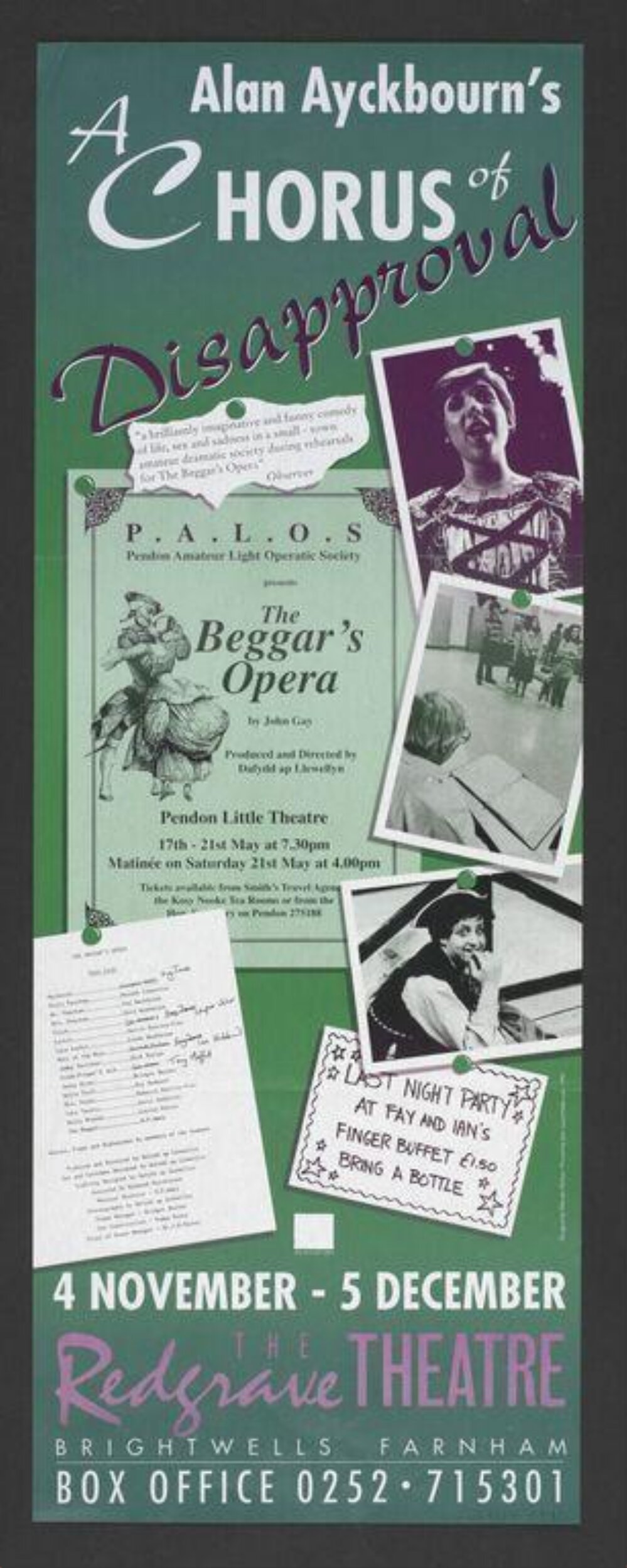 A Chorus of Disapproval Theatre Poster