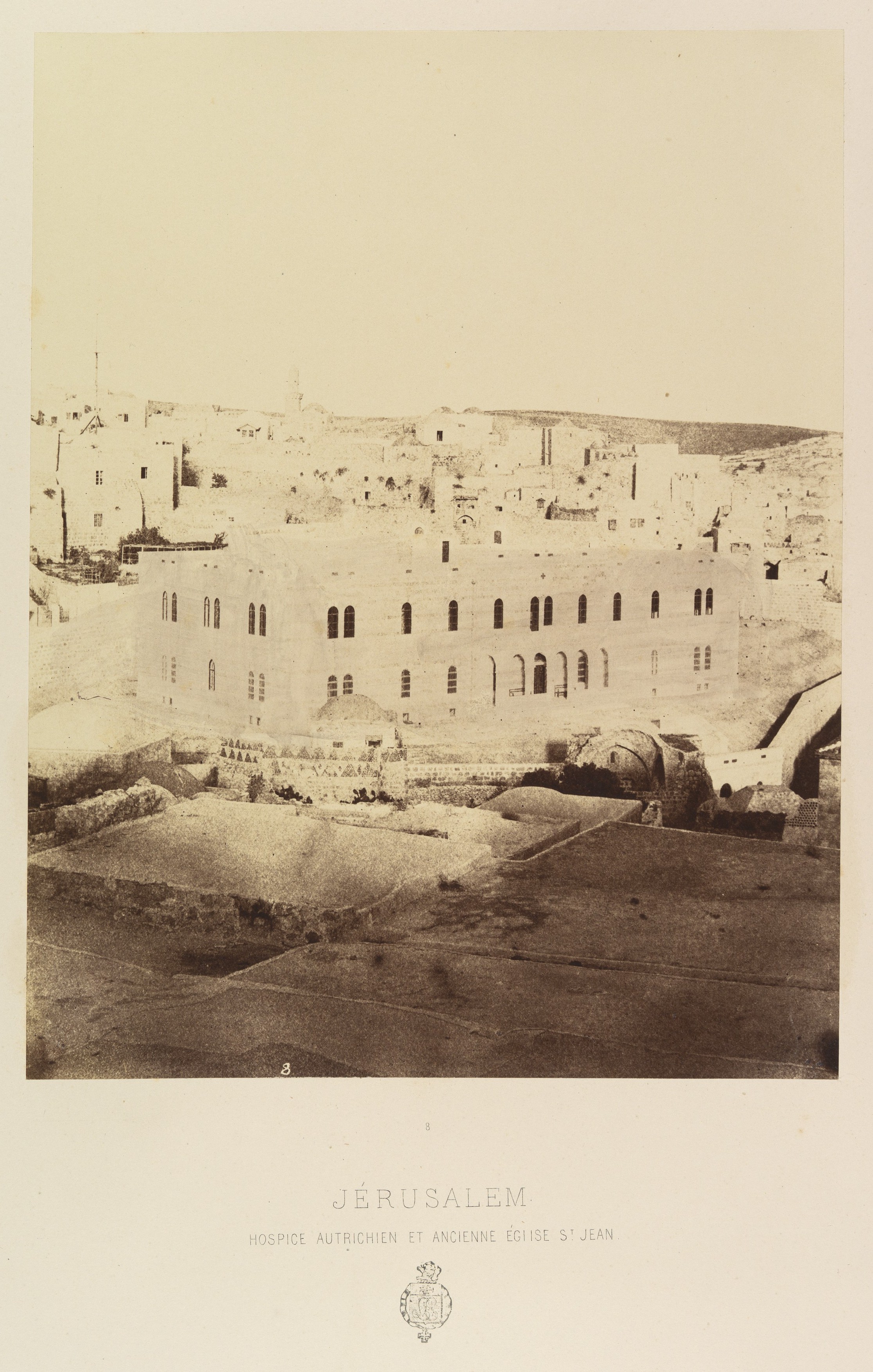 Vintage View of Jerusalem Austrian Hospice