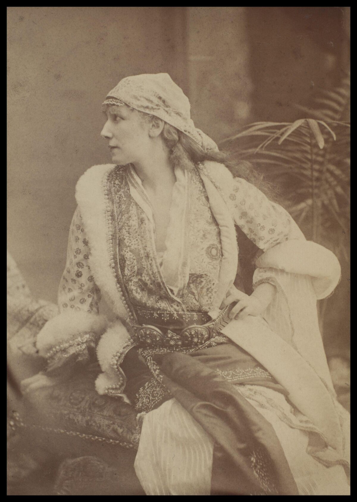 Vintage Portrait of Woman in Costume