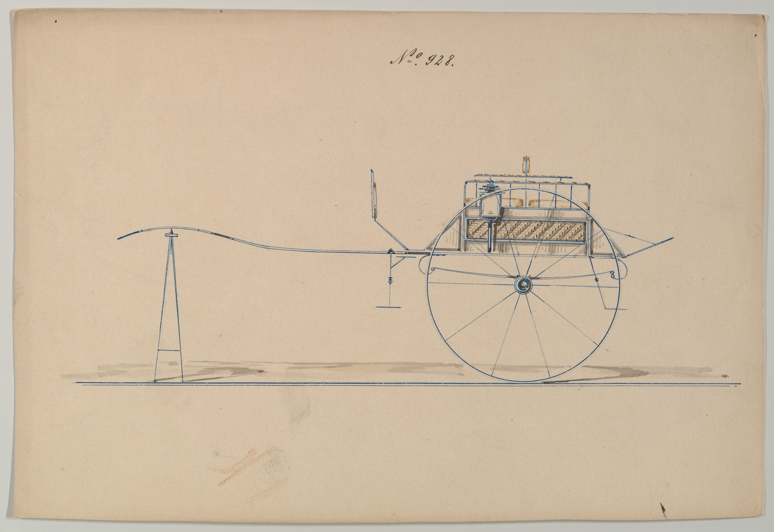 Vintage Carriage Design Drawing