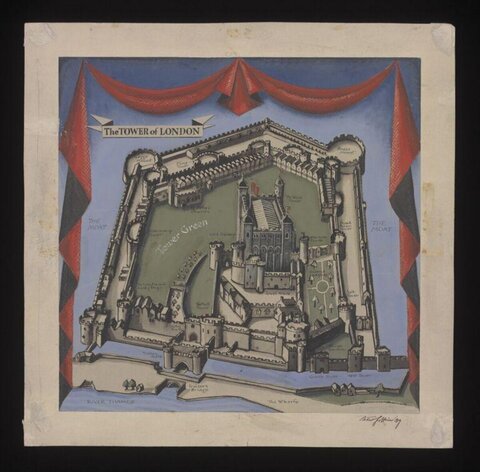 Illustrated Map of the Tower of London
