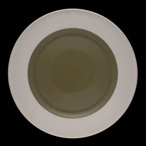 Two-tone Round Ceramic Plate