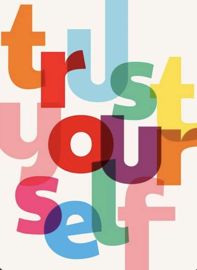 Trust Yourself Motivational Typography