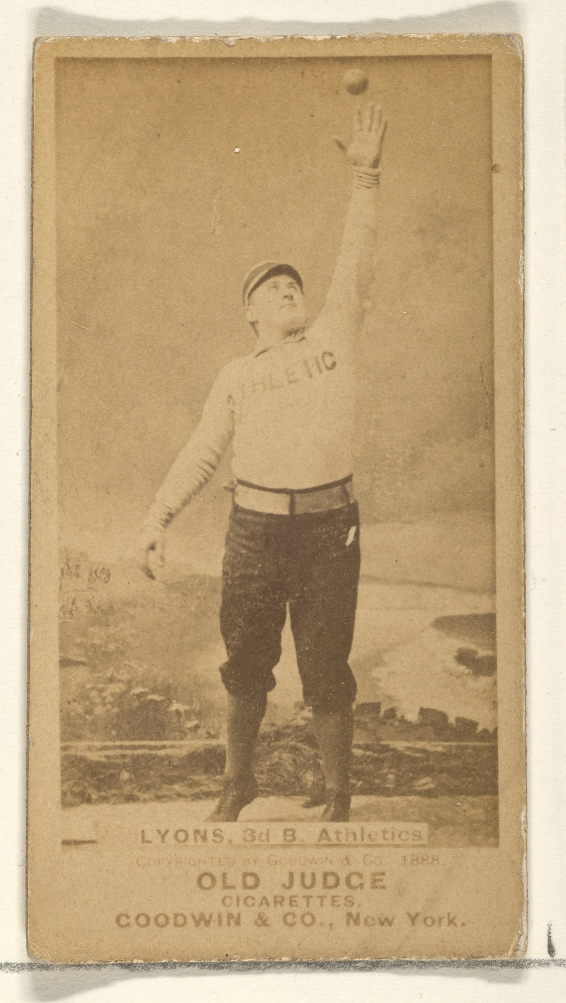 1888 Old Judge Lyons Baseball Card