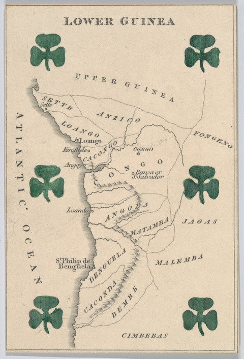 Antique Map of Lower Guinea