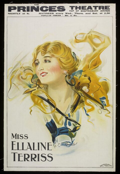 Princes Theatre Ellaline Terriss Poster