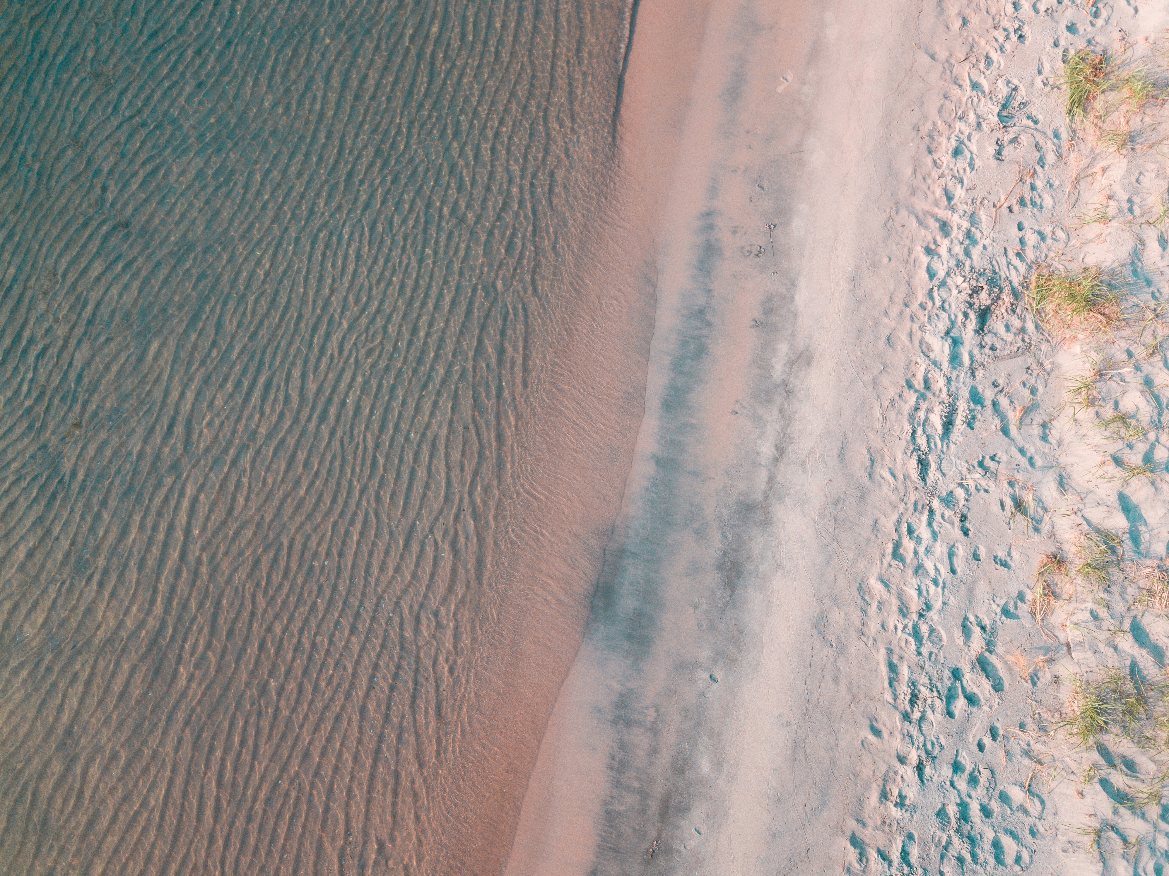 Aerial View of Beach Shoreline