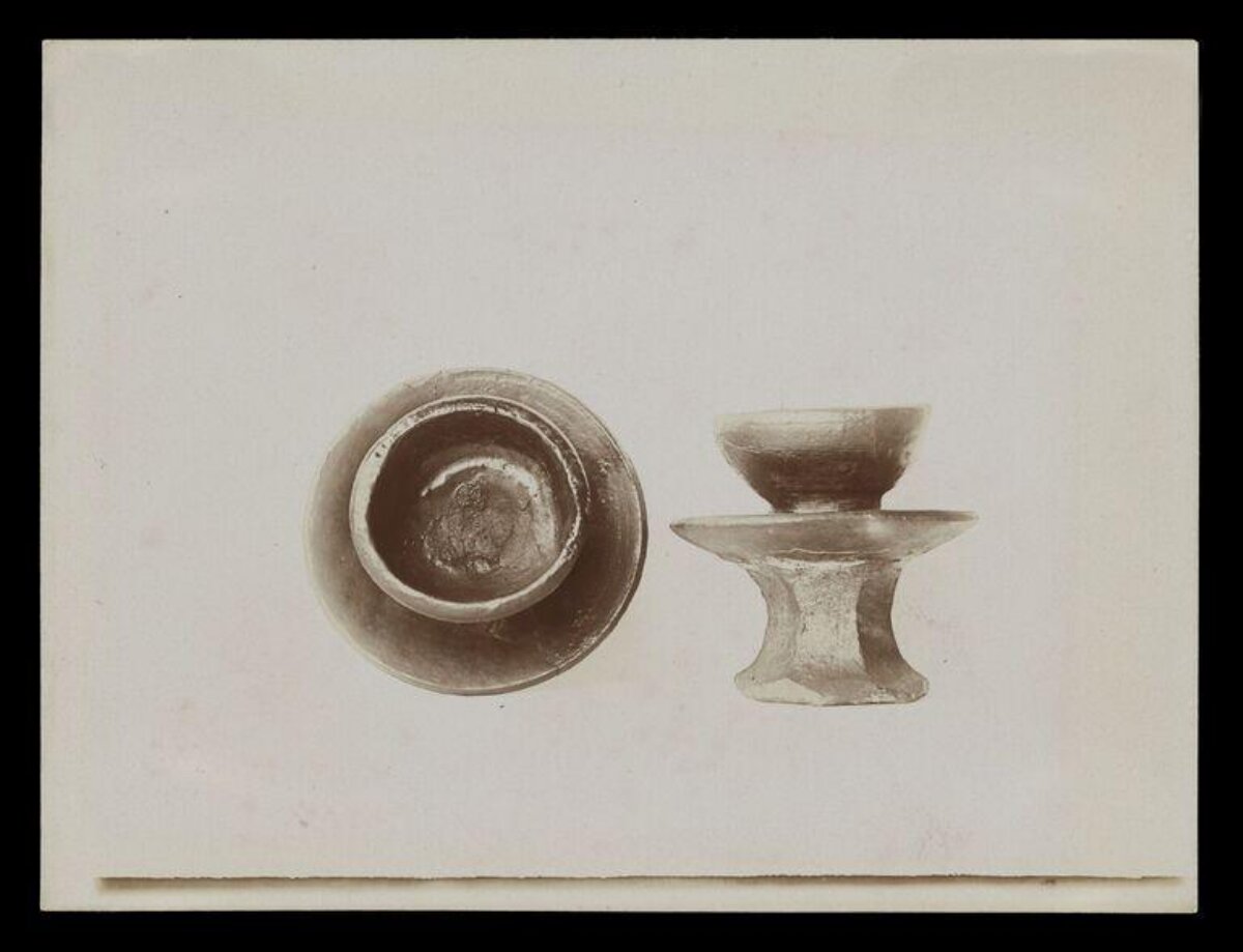 Two Ancient Ceramic Cup Stands