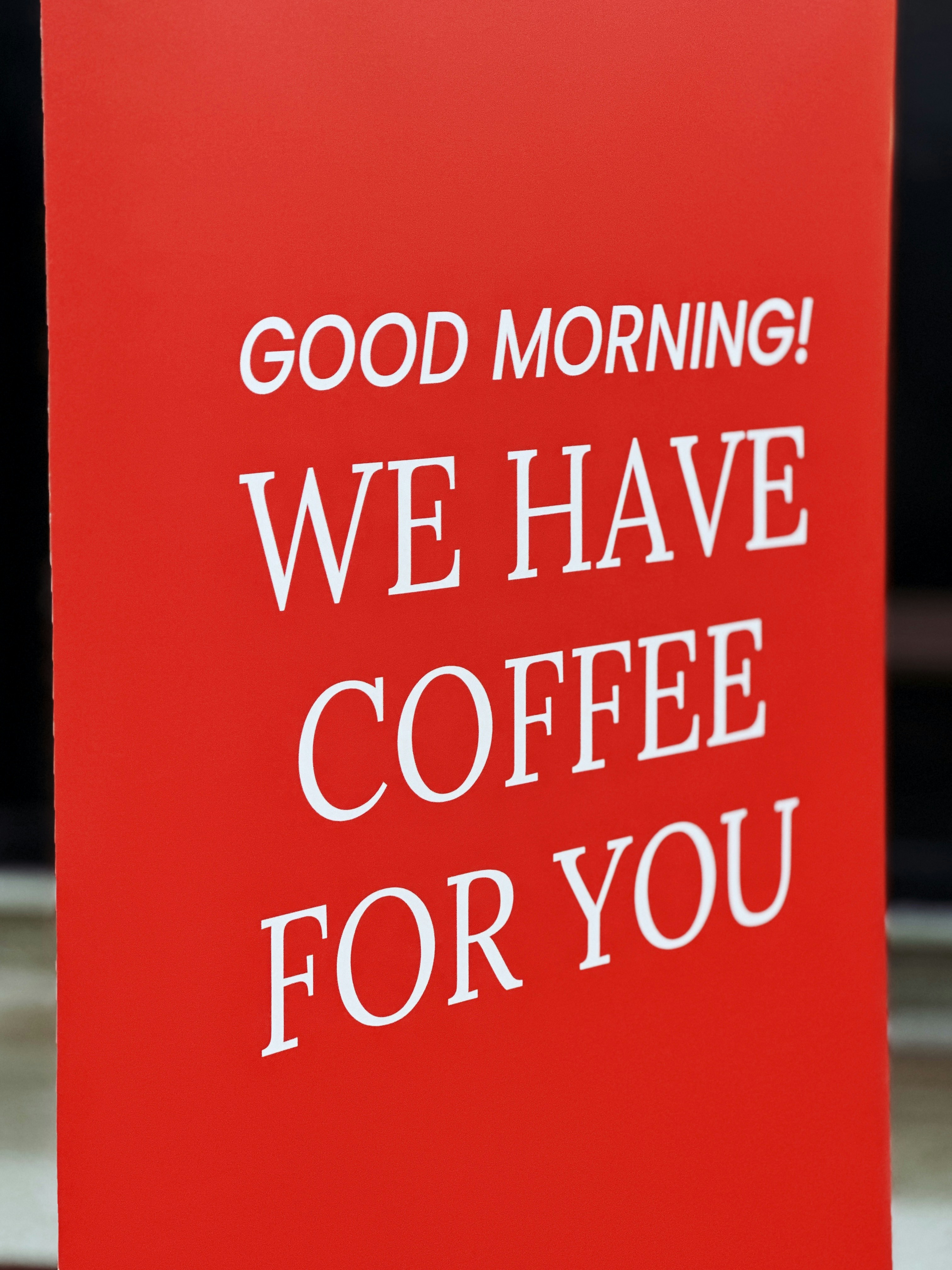 Good Morning Coffee Sign