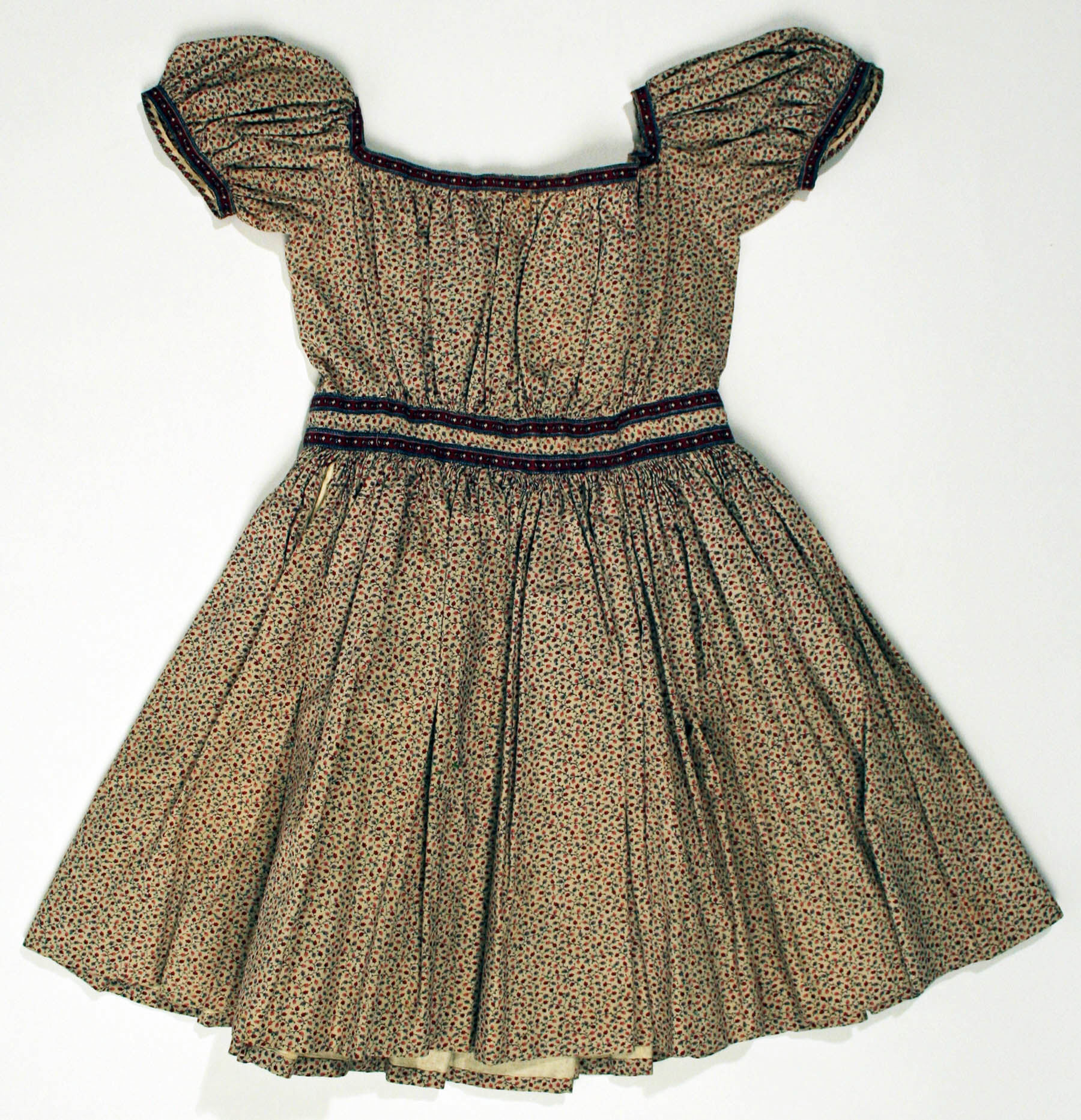 Vintage Floral Short Sleeve Dress