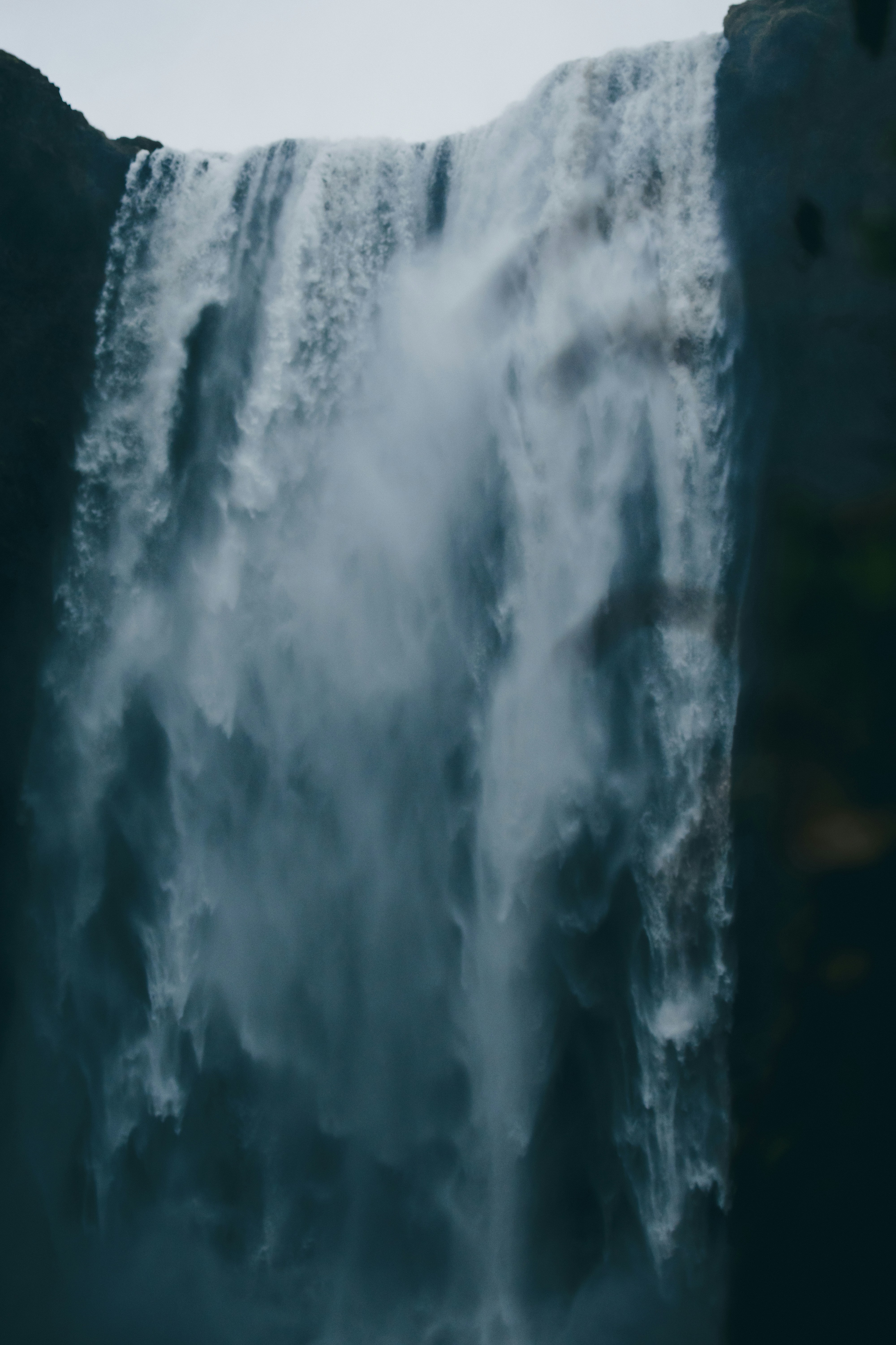 Misty Cliff Waterfall