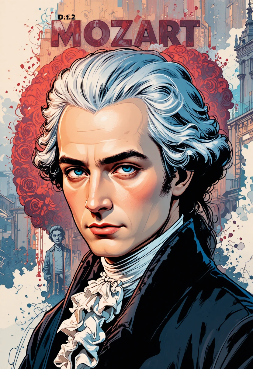 Stylized Portrait of Mozart