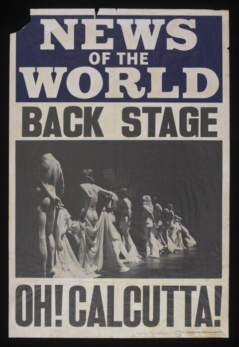 Oh! Calcutta! Vintage Promotional Poster