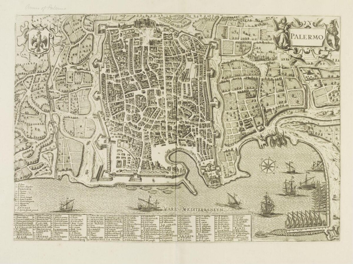 Antique Map of Palermo