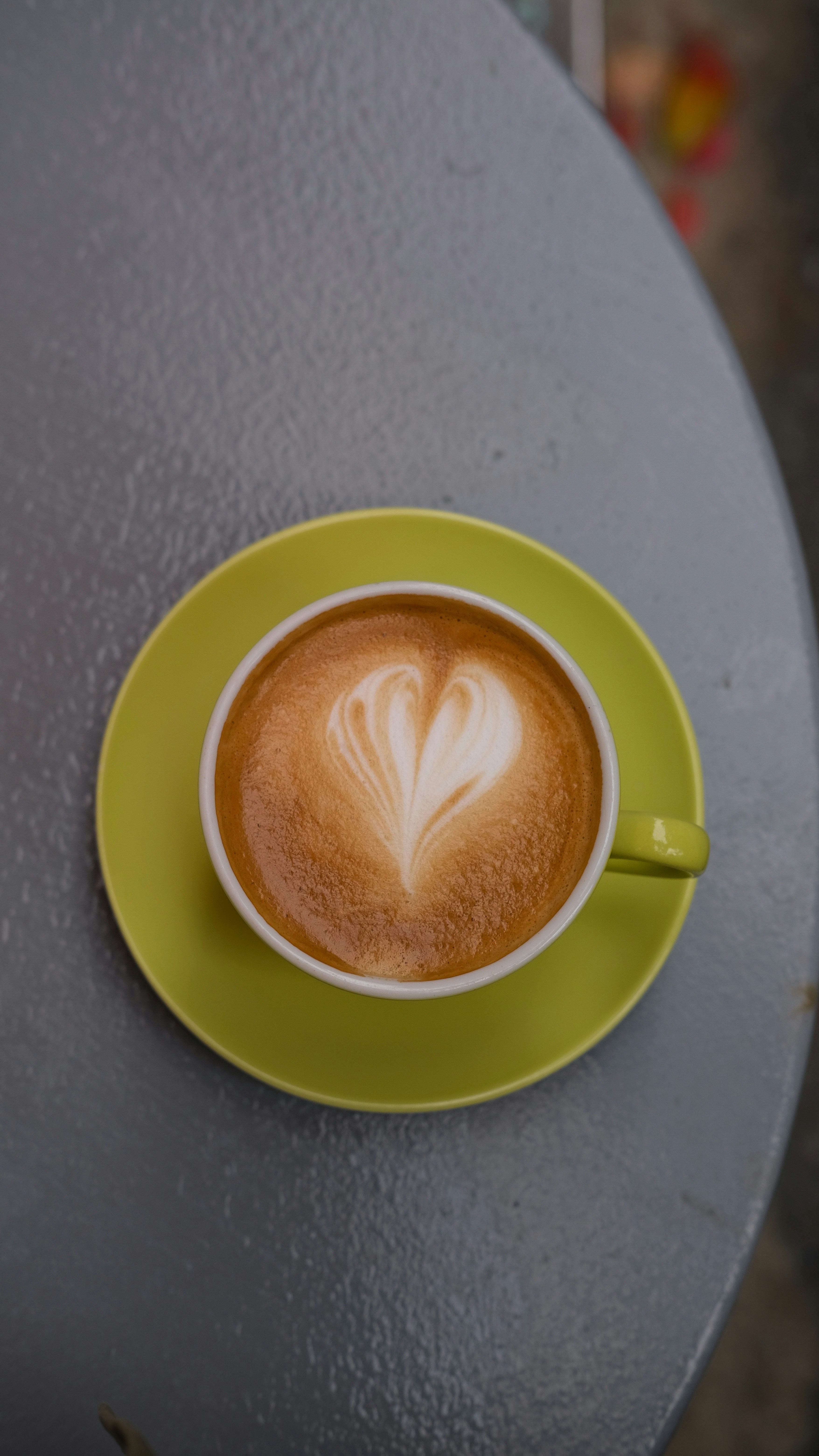 Coffee With Heart Shaped Latte Art