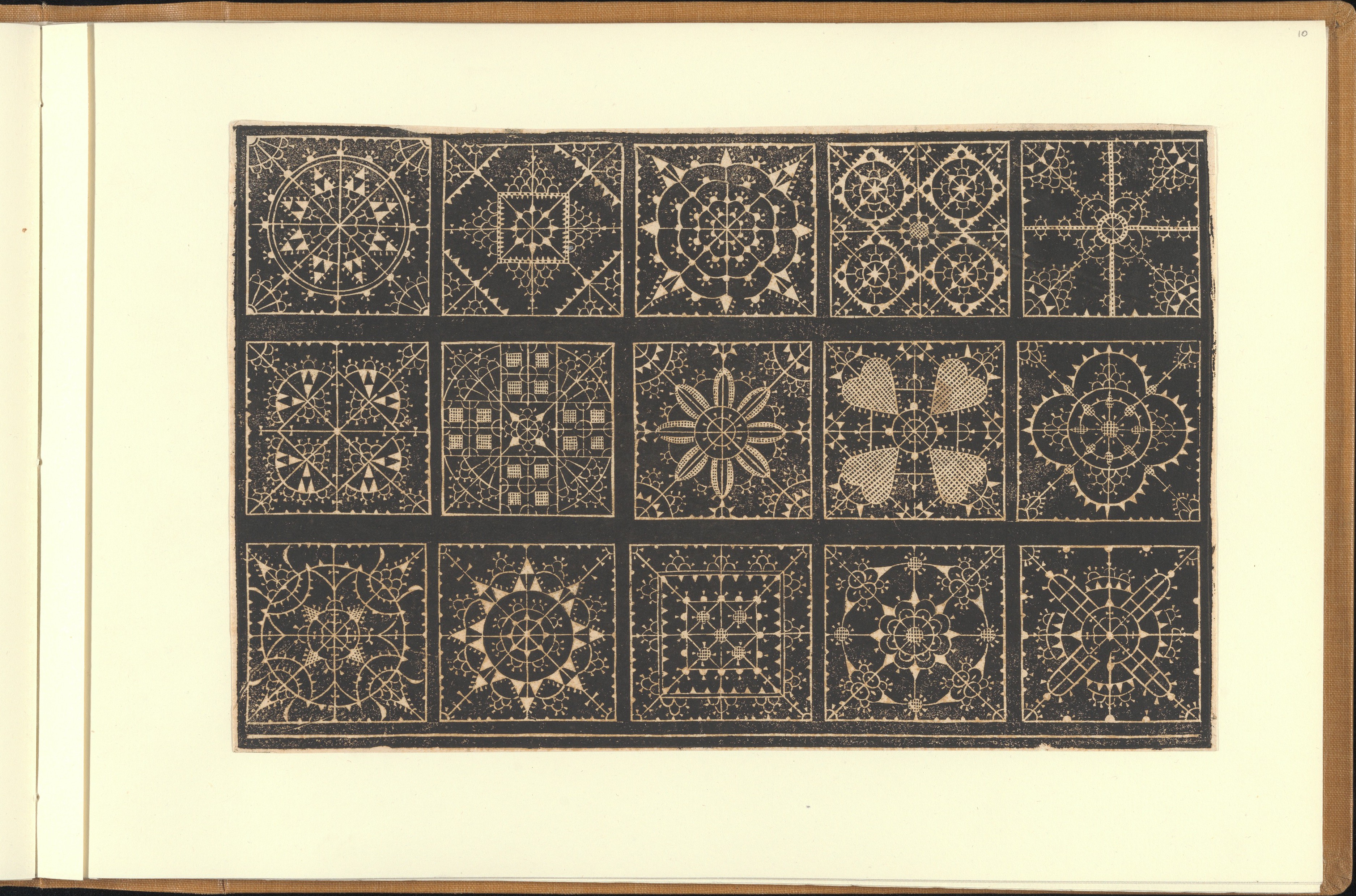 Antique Grid Geometric Lace Patterns