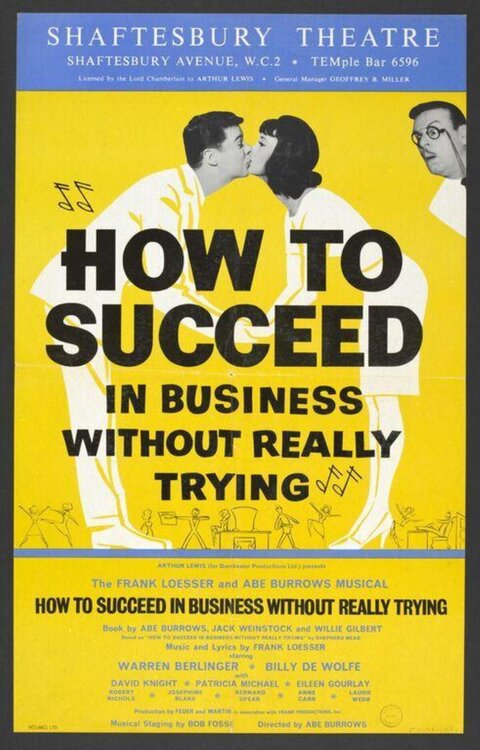 How To Succeed Musical Theatre Poster