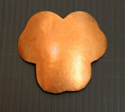 Copper Paw Shaped Metal Blank