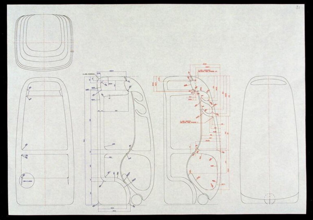 Ergonomic Handheld Device Design Drawing — Background Images