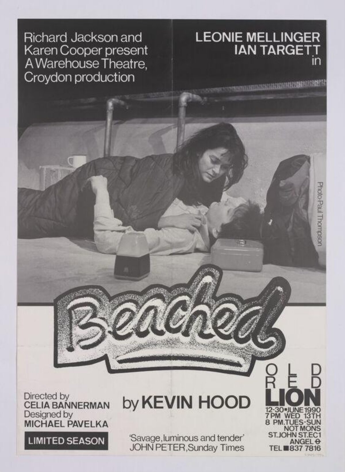 Vintage Theatre Poster for Beached