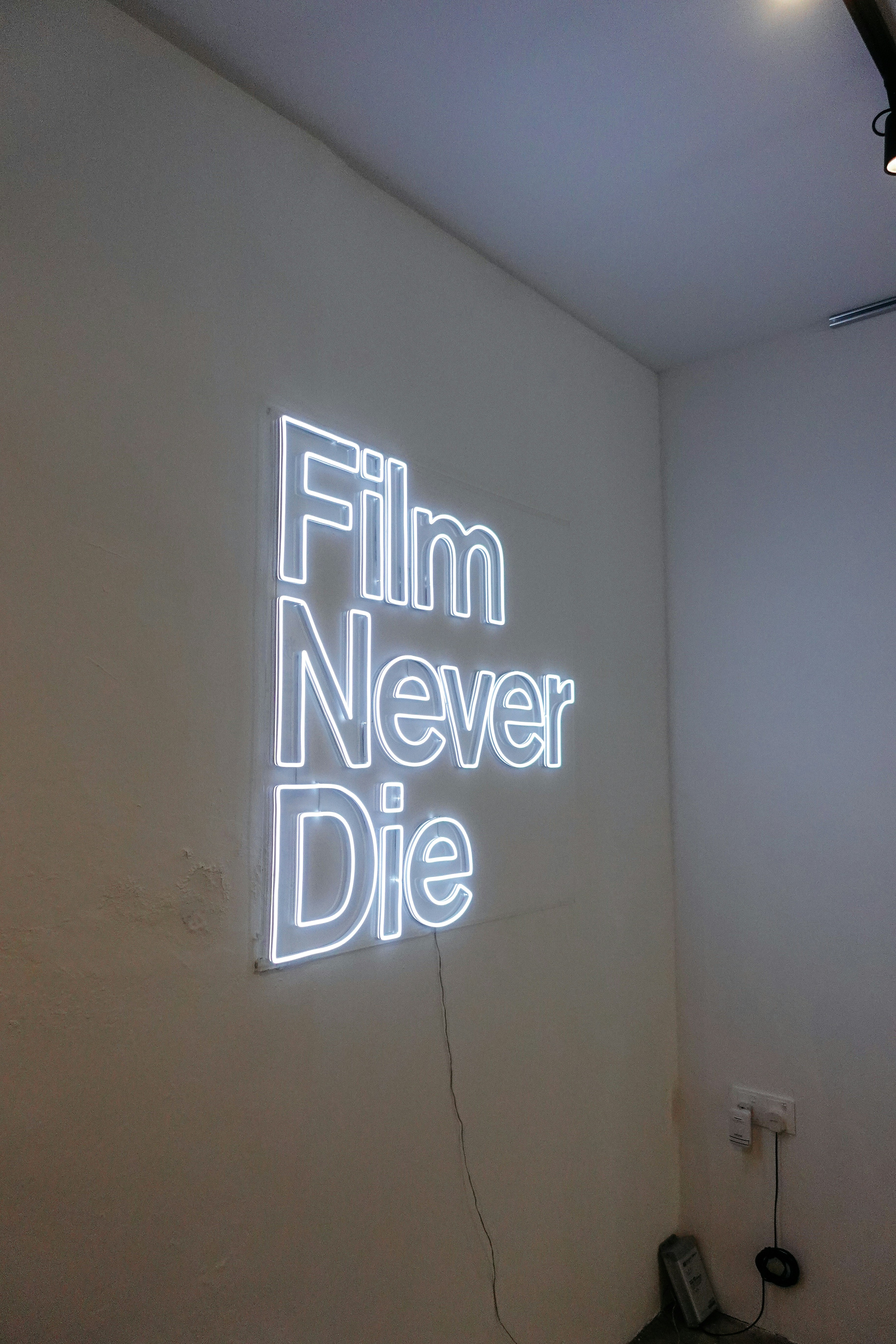 Film Never Die Neon Sign