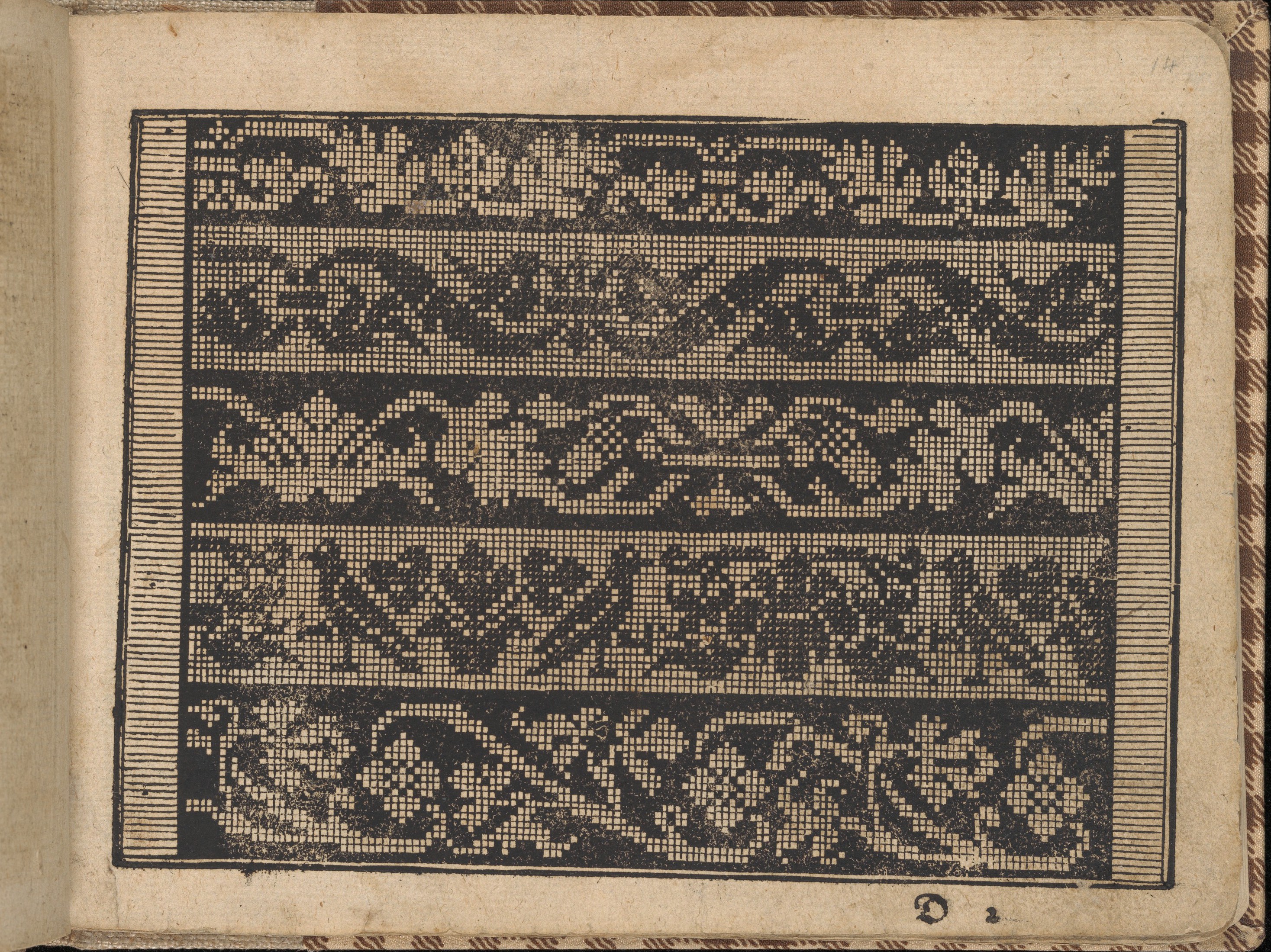 Antique Printed Cross-Stitch Pattern