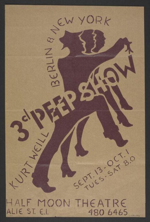 Vintage 3rd Peep Show Theatre Poster