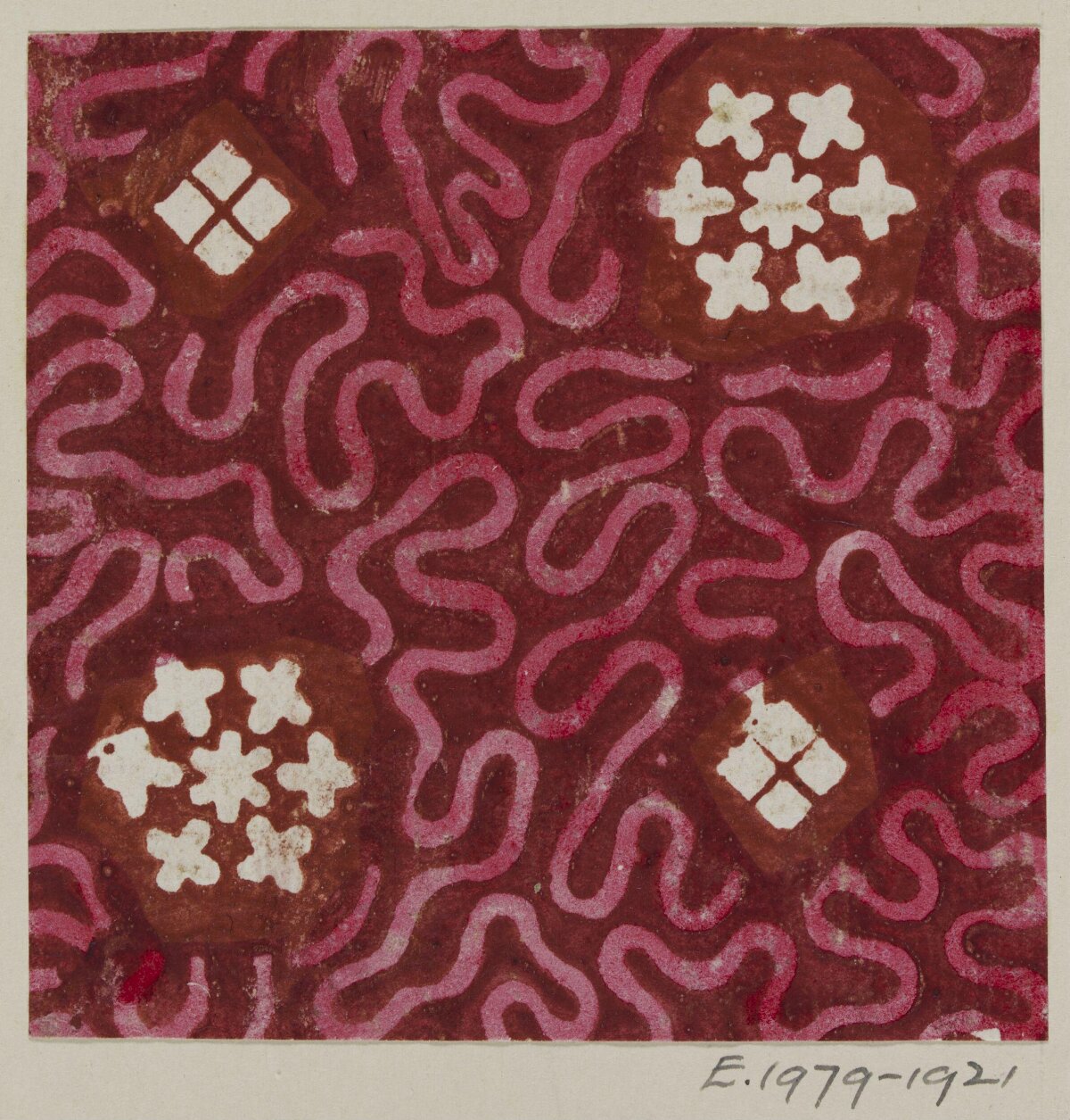 Red Traditional Textile Pattern