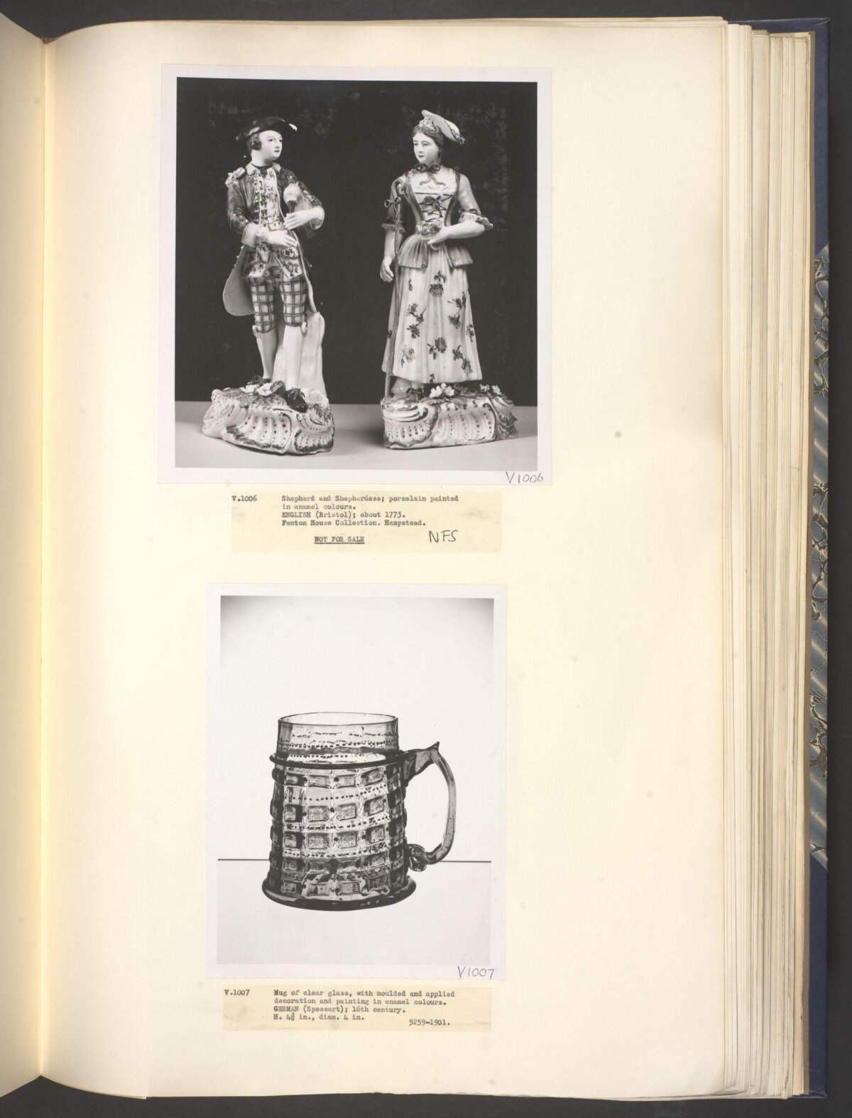 Catalog Page of Two Antique Artifacts