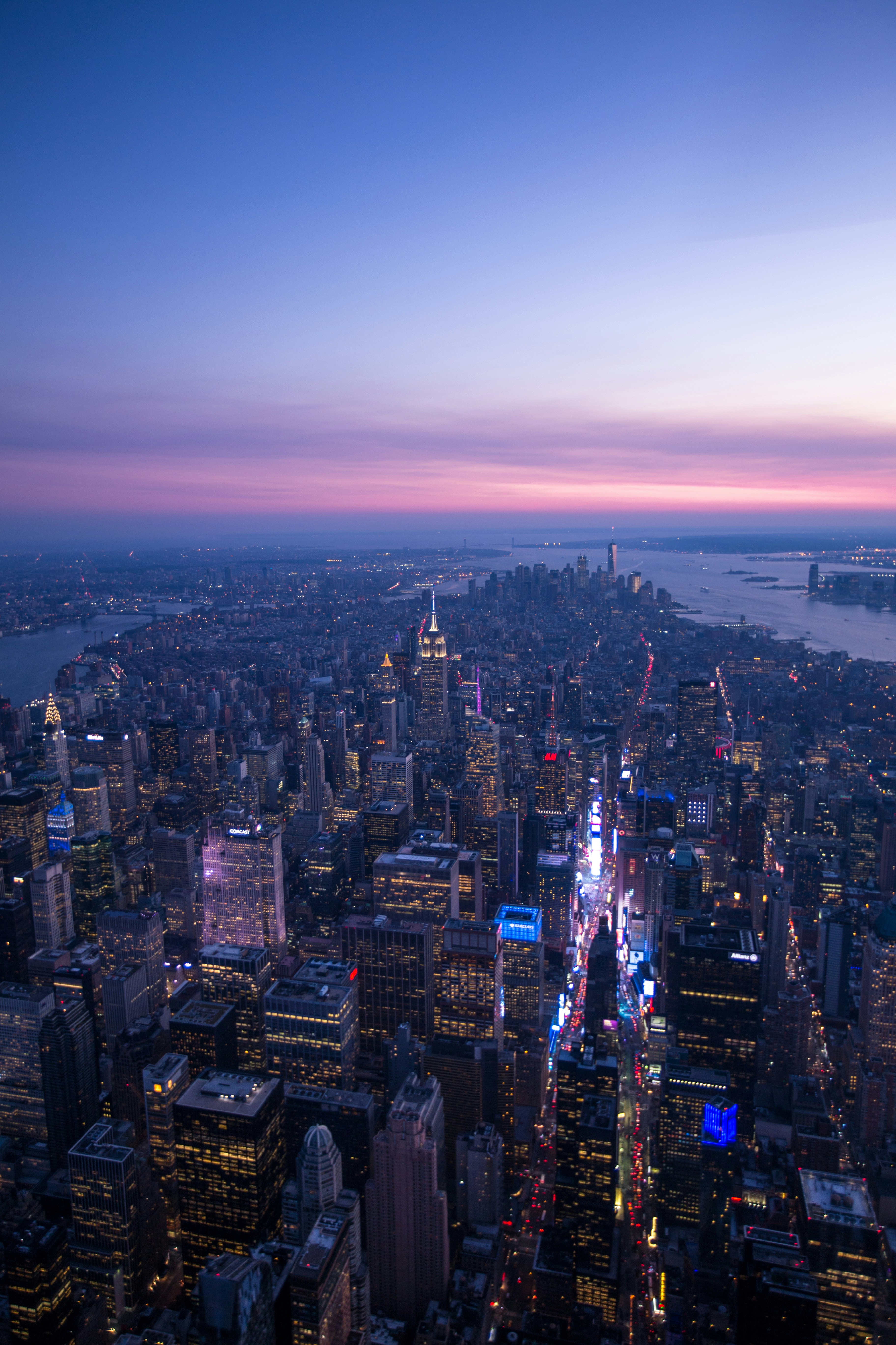 New York City Dusk View