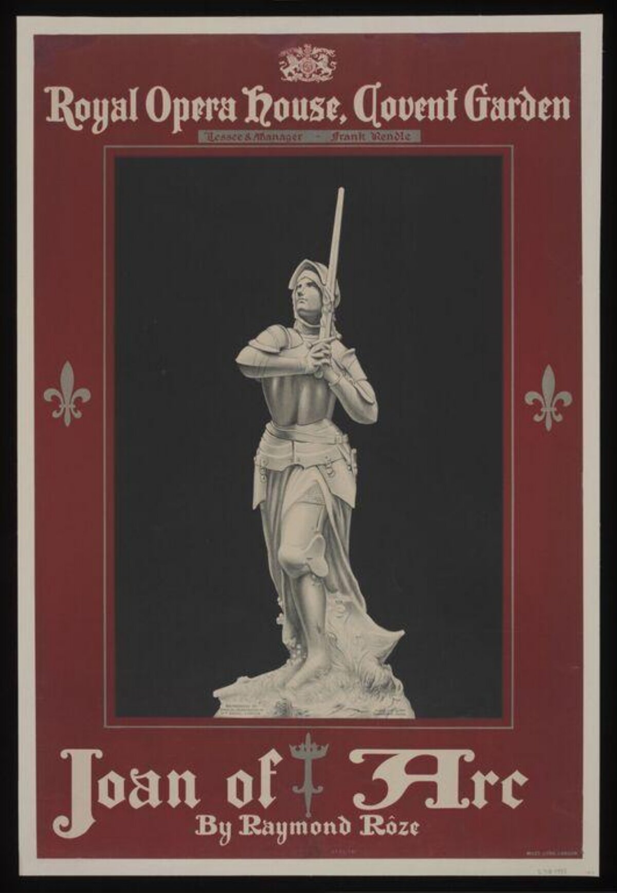 Vintage Joan of Arc Opera Poster