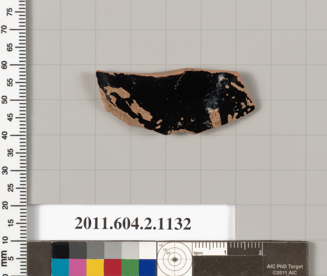 Ancient Black Glaze Pottery Shard
