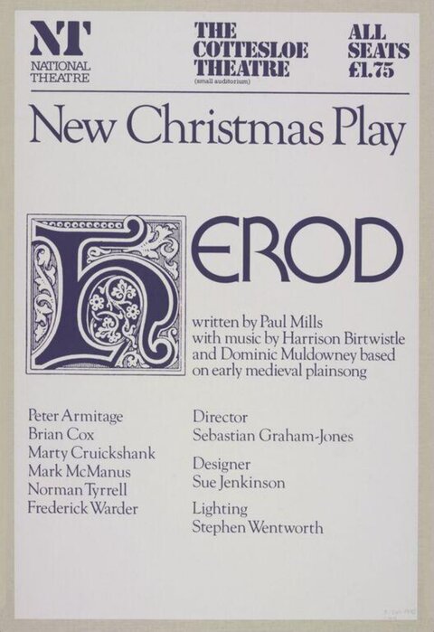 Herod Christmas Play Theatre Poster