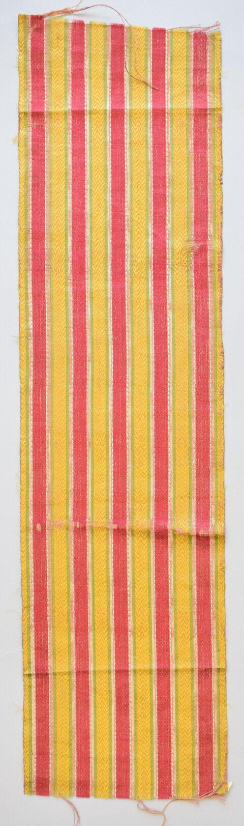 Vintage Striped Woven Textile Sample