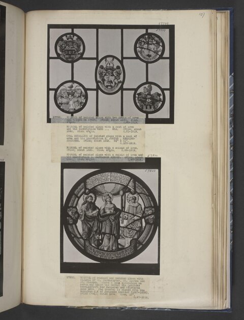 Album Page of Historic Stained Glass Photos