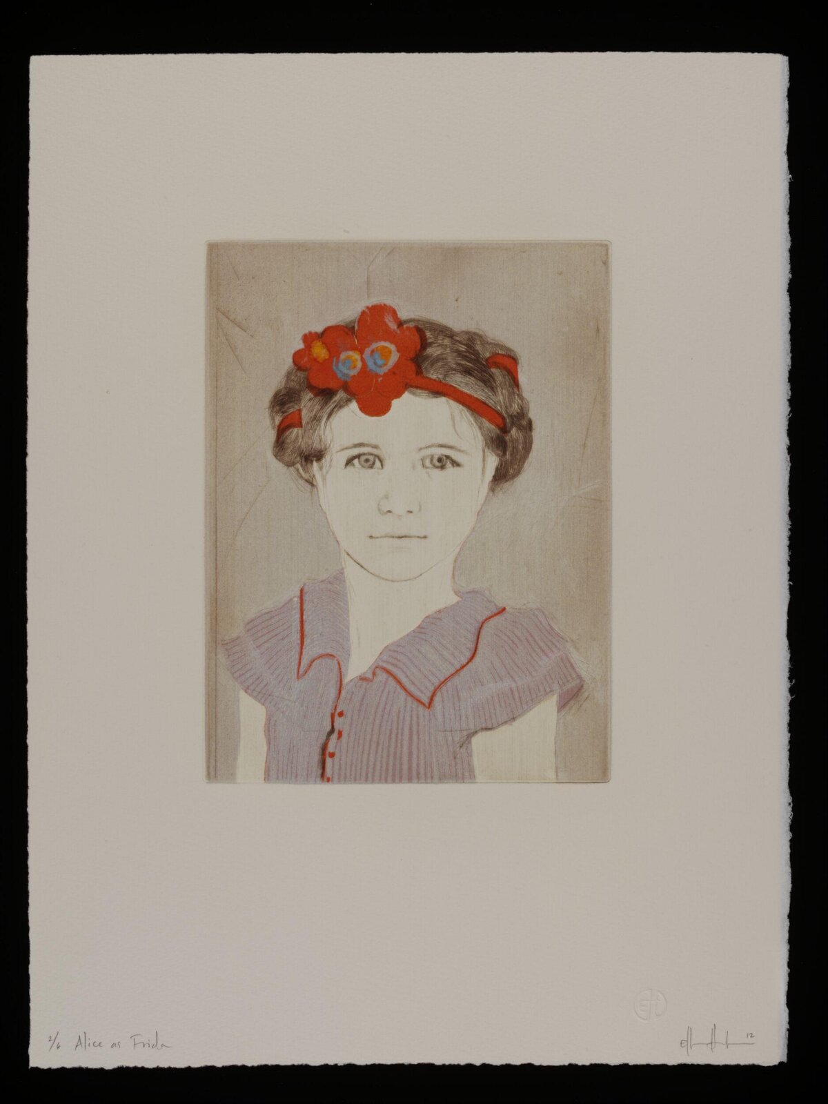 Alice as Frida Portrait