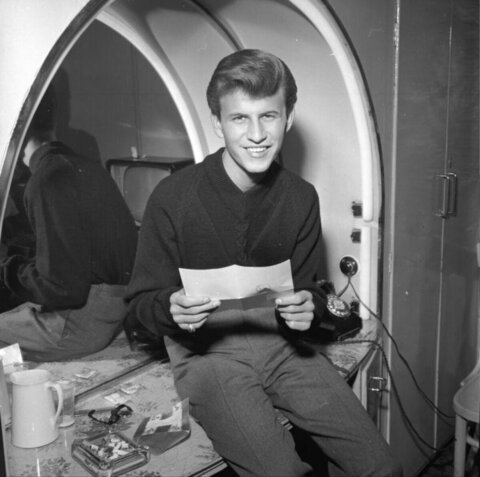 Bobby Rydell In Dressing Room
