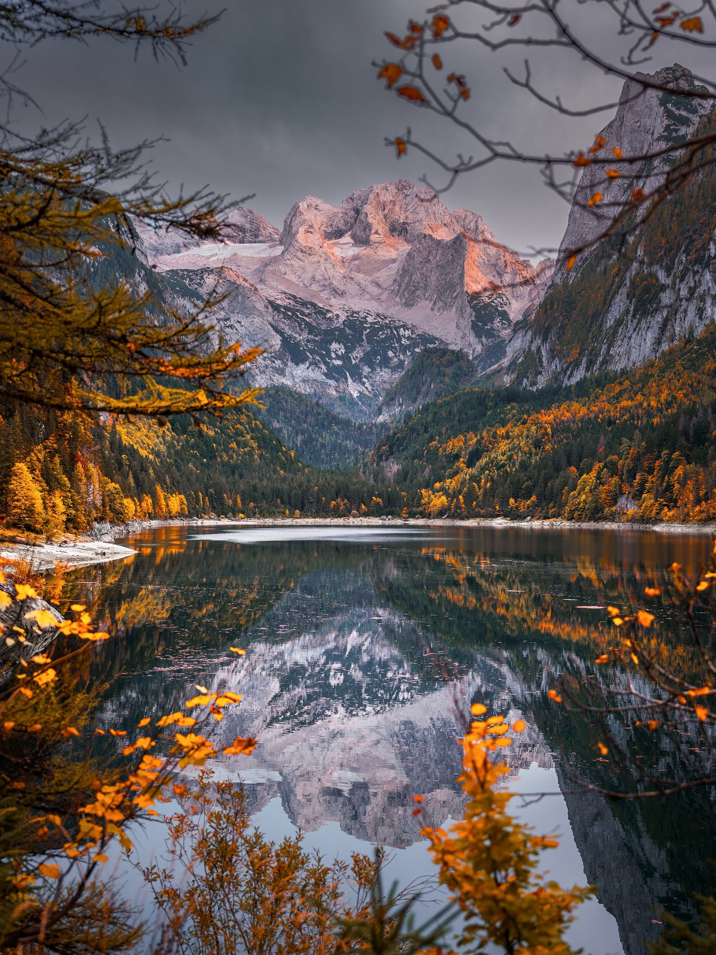 Autumn Mountain Lake Reflection