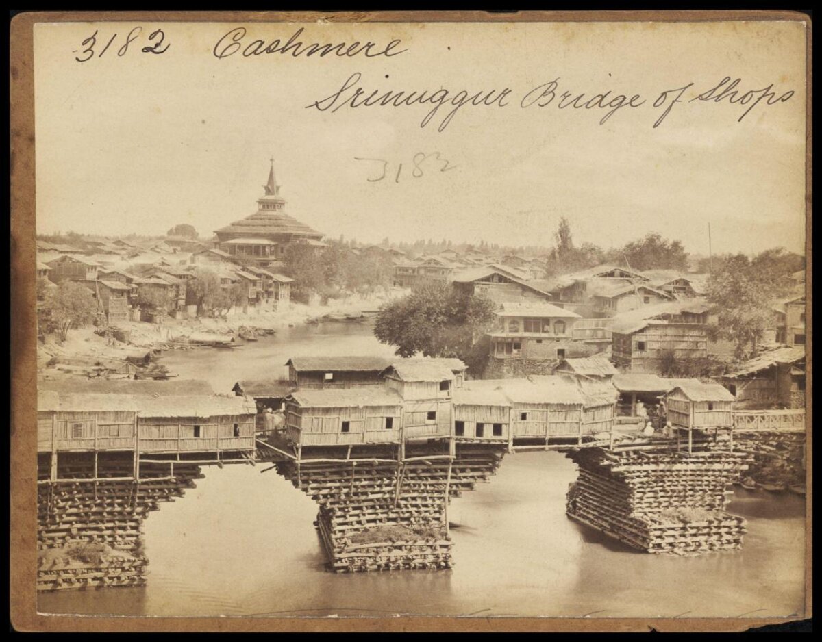 Bridge of Shops in Srinagar Kashmir