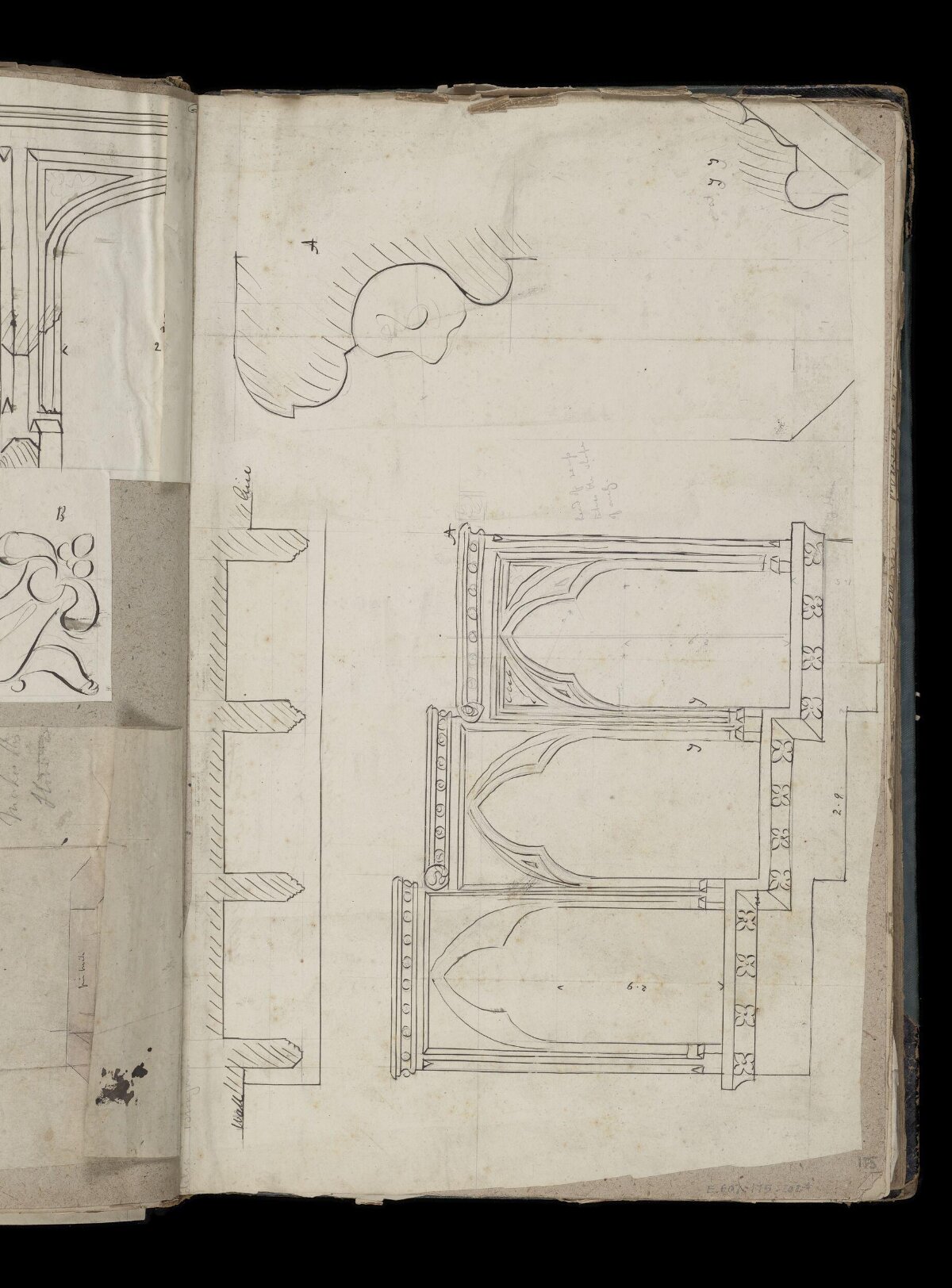 Antique Gothic Architectural Design Sketches — Architecture Encyclopedia