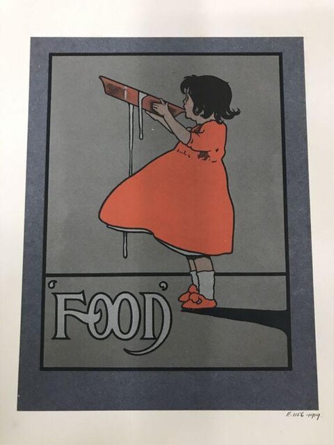 Vintage 1919 Food Poster